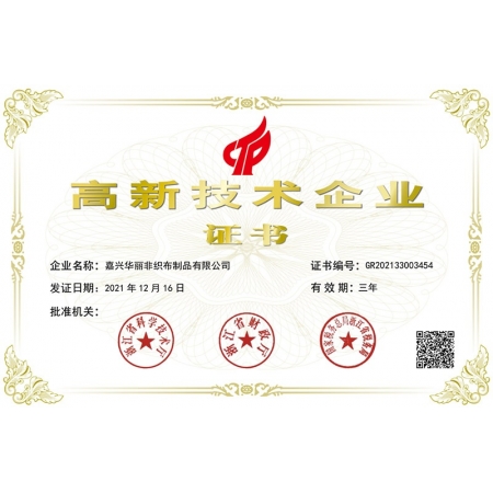 高新企業(yè)證書